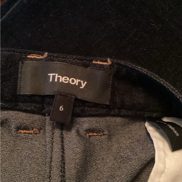 Theory Velvet Denim-Type Flare Pants - Picture 5 of 6